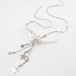 NEW Silver Star Pendant Necklace
